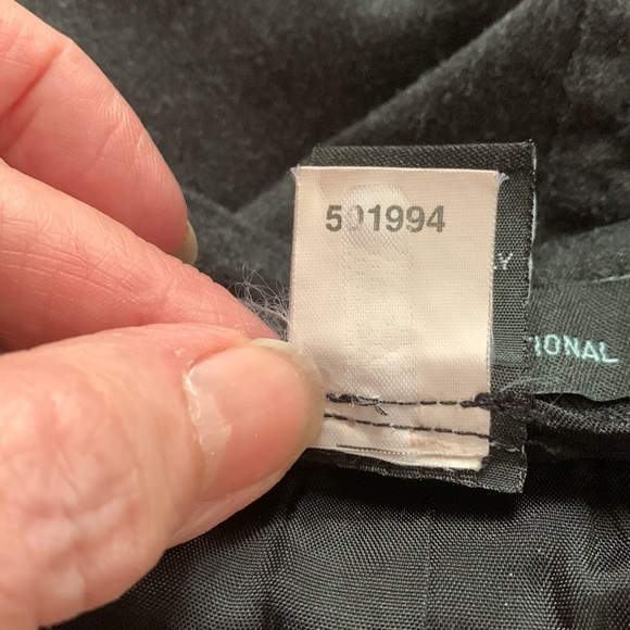 Y2K Grey Flannel Pencil Skirt with Bow 6 - Picture 5 of 7